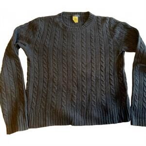 J. Crew Navy Cable Knit Sweater